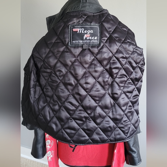Womens Mega Force Protection Leather Jacket - Picture 12 of 12